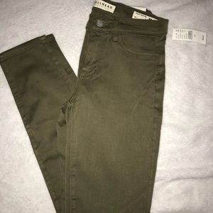 Bullhead army green jeggings
